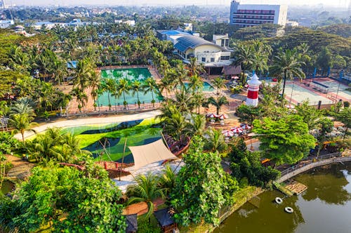 Aerial Photography of a Resort