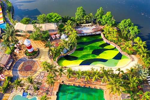 Drone Shot of a Resort