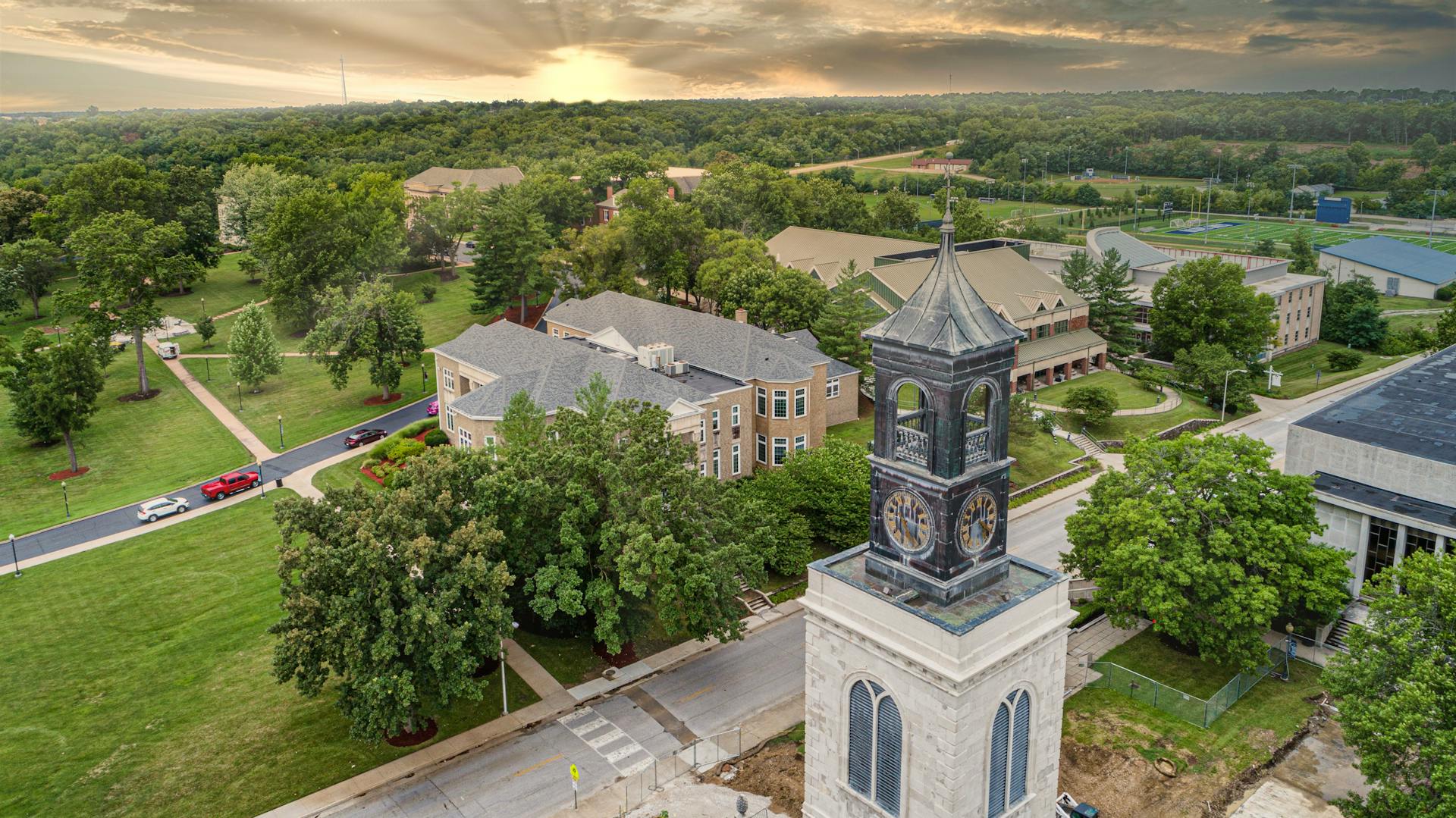 The Clock Tower in Westminster College