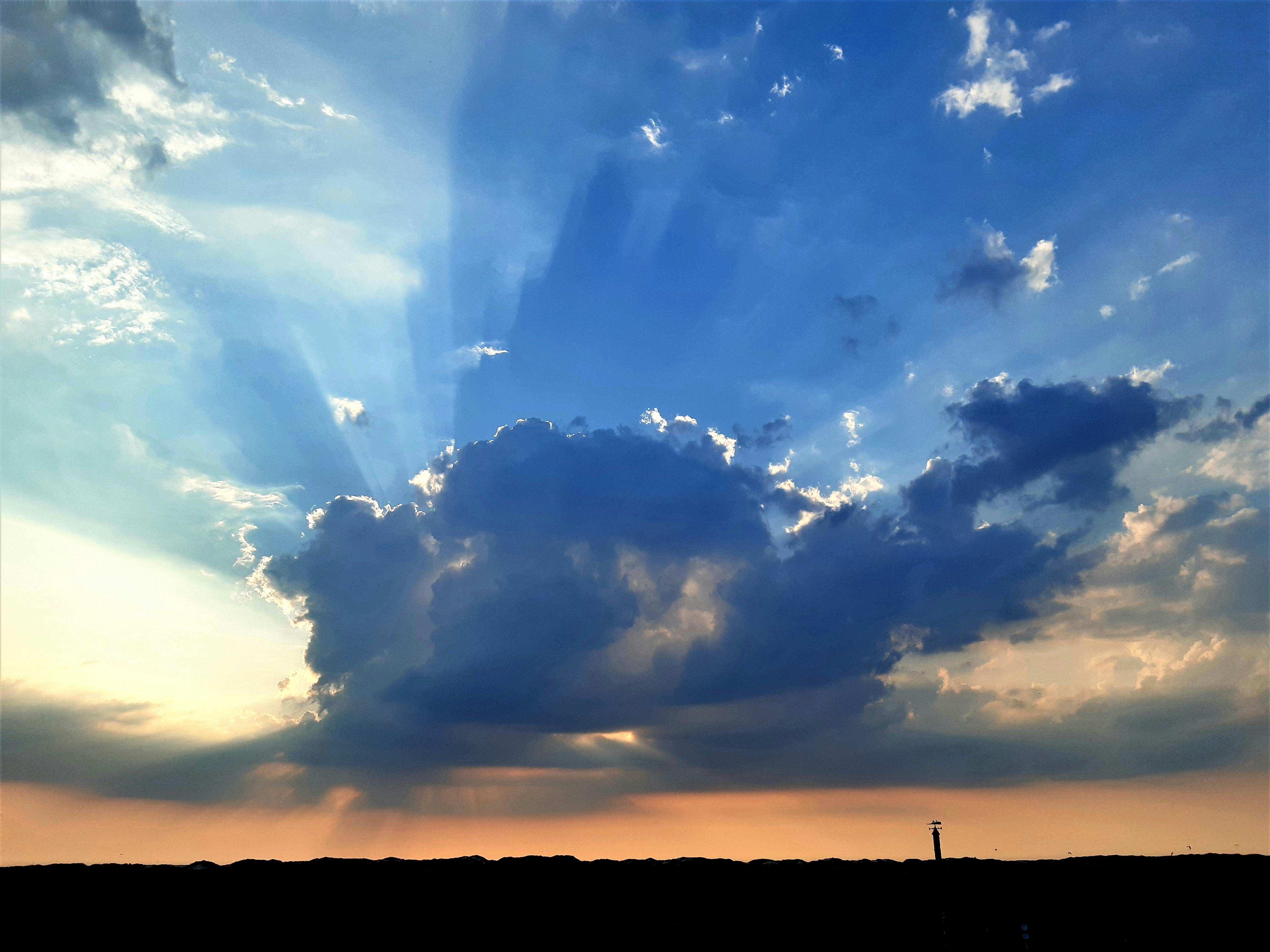 Dramatic Sky With Dynamic Cloud Arrangement. Cloudy Weather Background  Stock Photo, Picture and Royalty Free Image. Image 81837932.