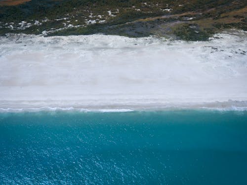 Sea Foam Waves Crashing on the Beach