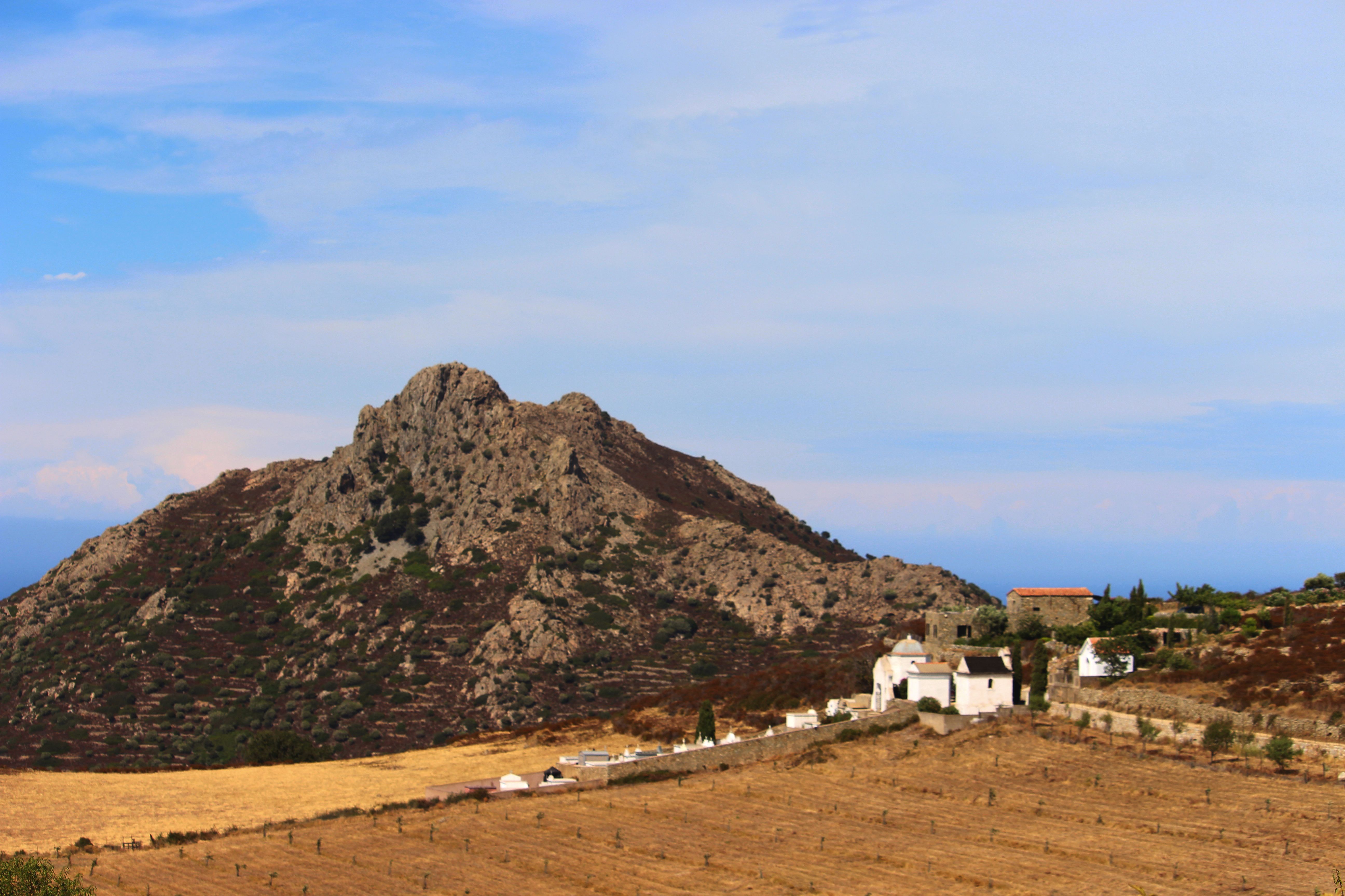 Farmland and cliffs near Naqada north of Luxor