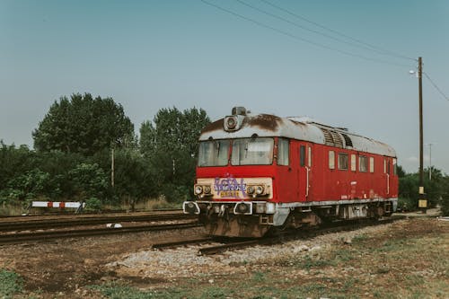 An Old Train in the Rail