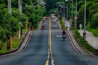 Motor Vehicles in Busy Road