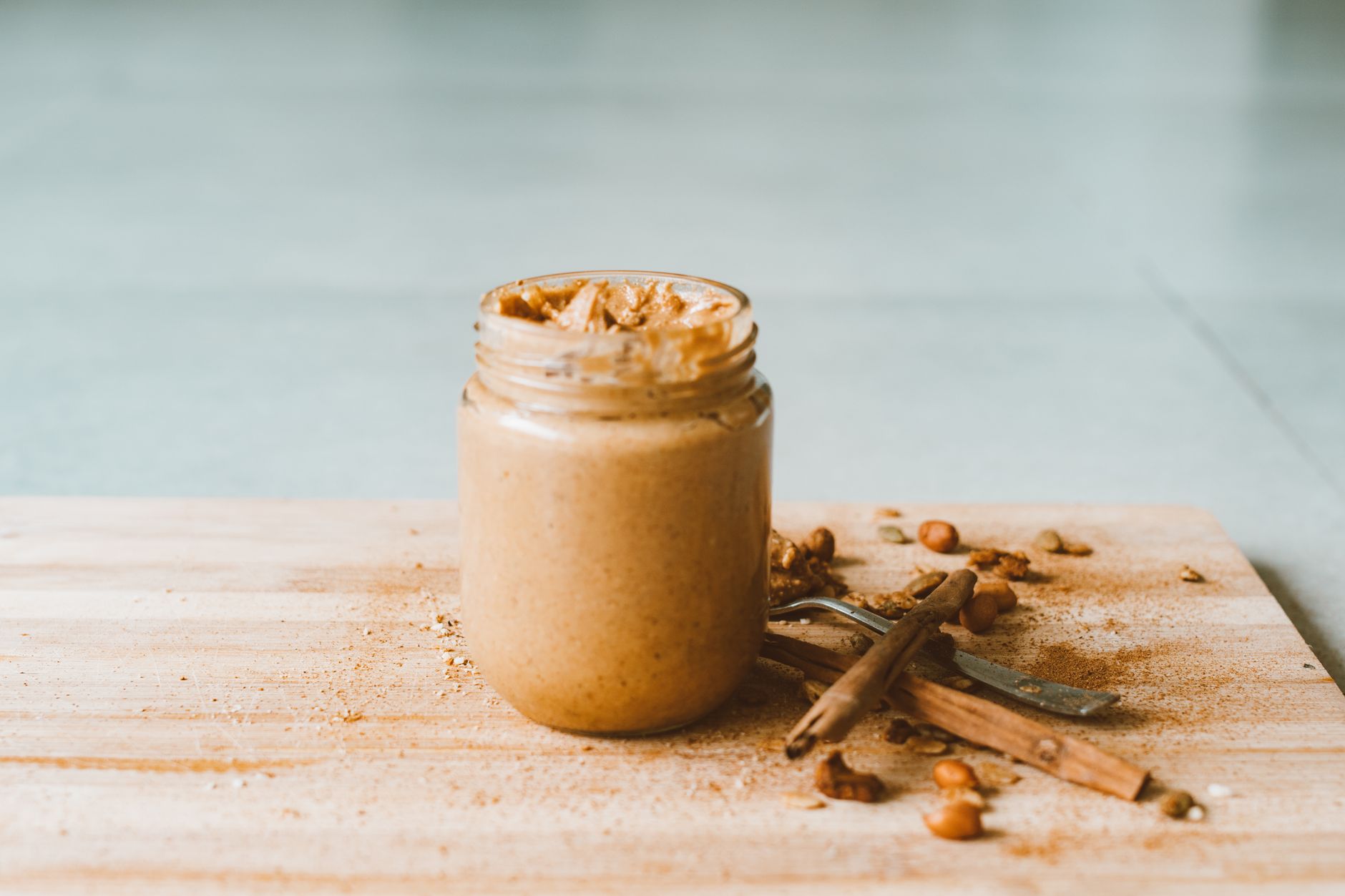 Mixing ingredients for keto peanut butter cookies in a bowl