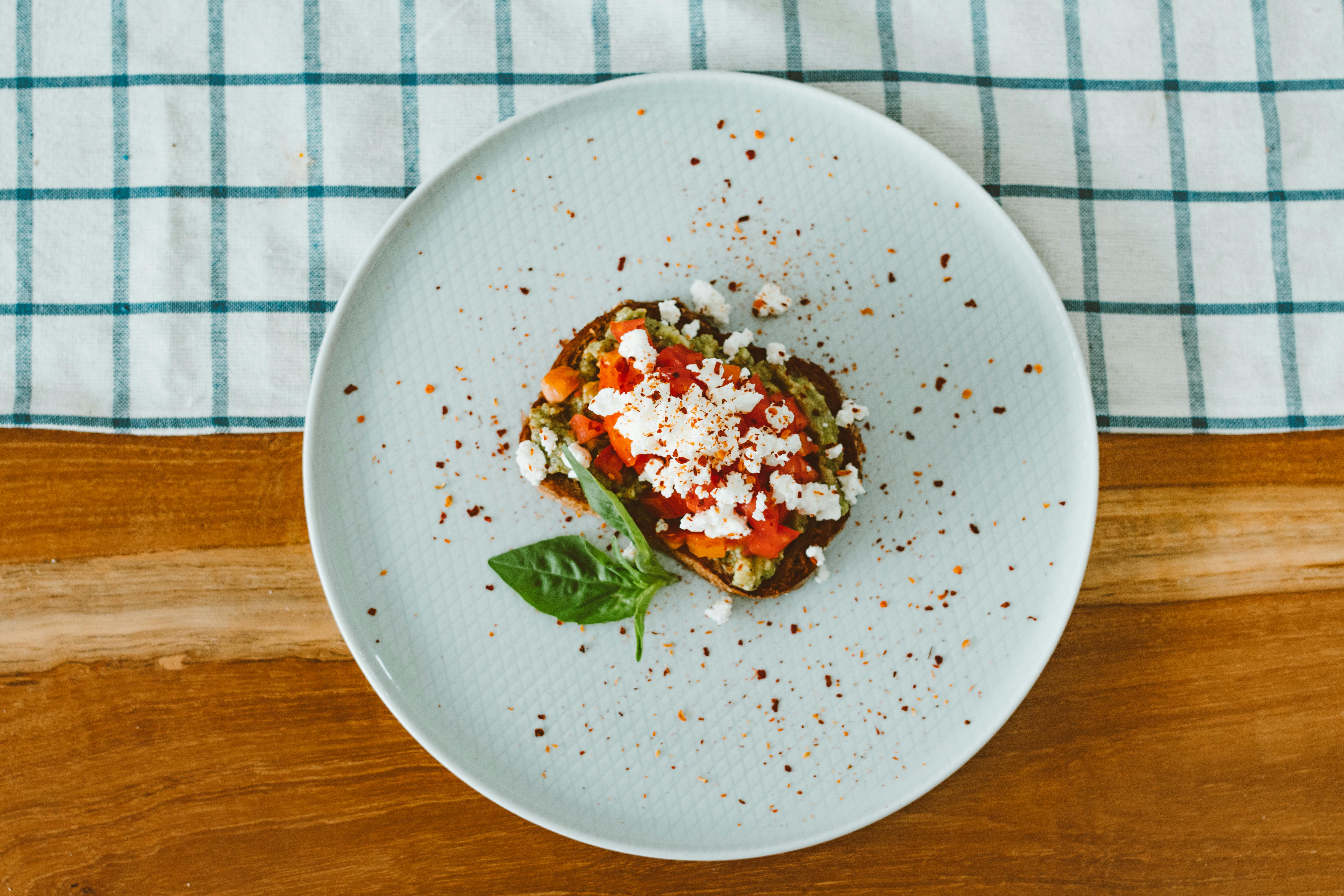 Free Cooked Food on White Ceramic Plate Stock Photo