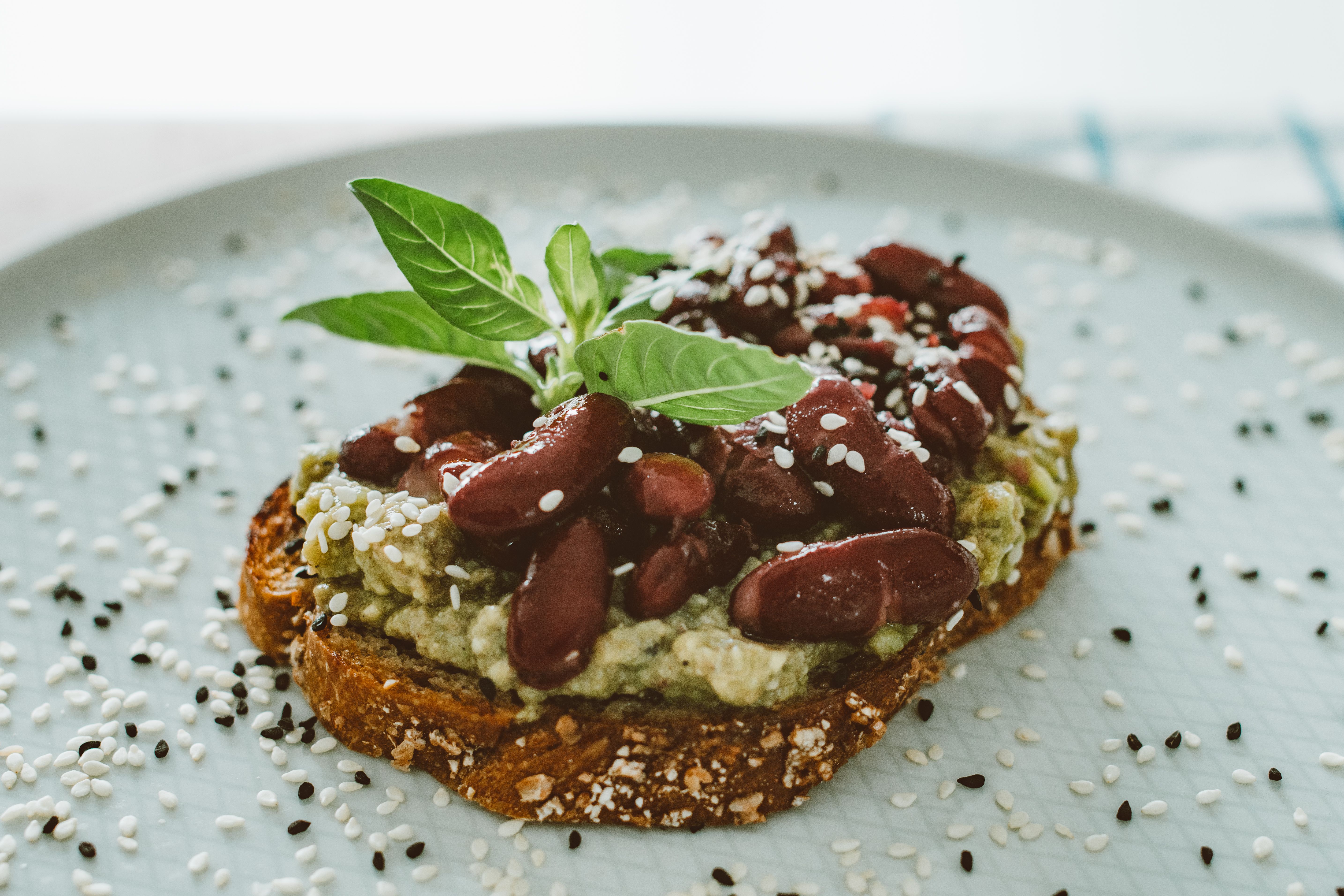 Brown-Butter Avocado Toast with Crispy Bacon