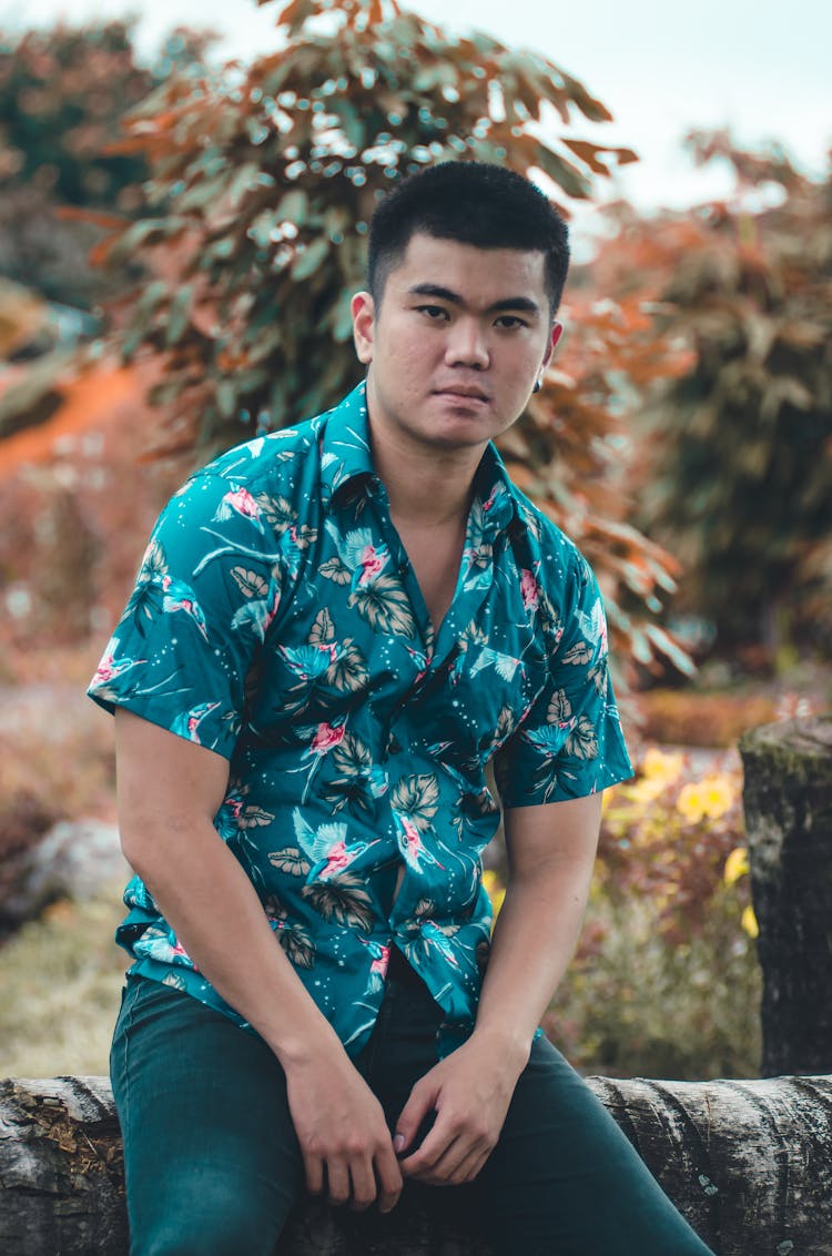 Man In Hawaiian Shirt