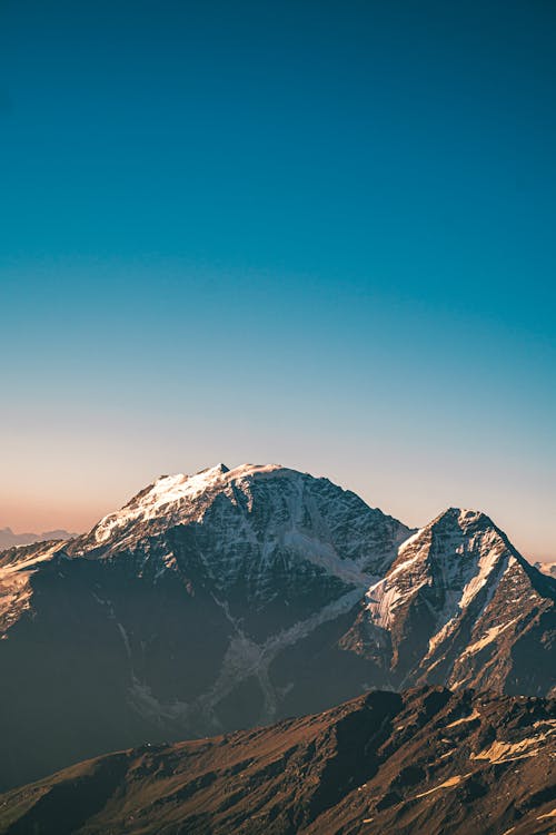 Mountain against a Clear Sky