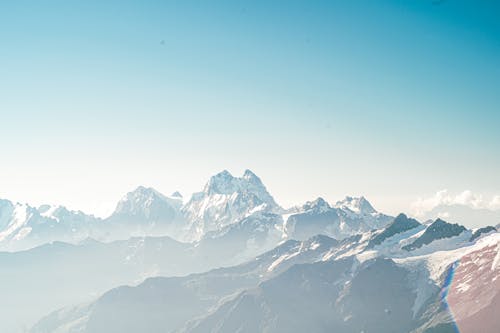 地質學, 景觀, 白雪皑皑的山 的 免费素材图片