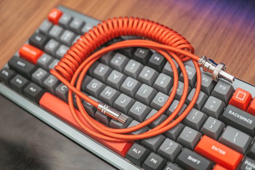 Cord on a Keyboard