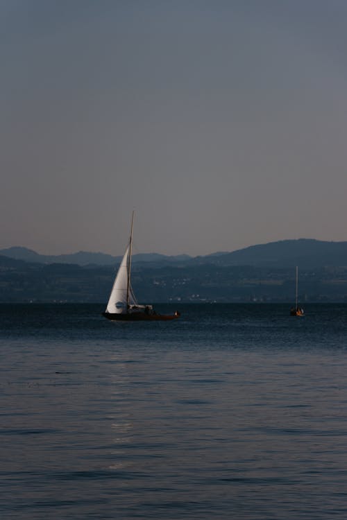 คลังภาพถ่ายฟรี ของ abendhimmel, ausflugsboote, blauem hintergrund
