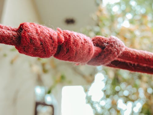 Free Close-up of Hanging Rope Node Stock Photo