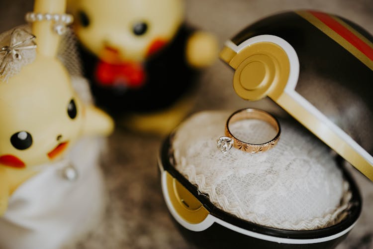 Engagement Ring In Pokemon Jewelry Box