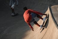 Man Riding His Skateboard