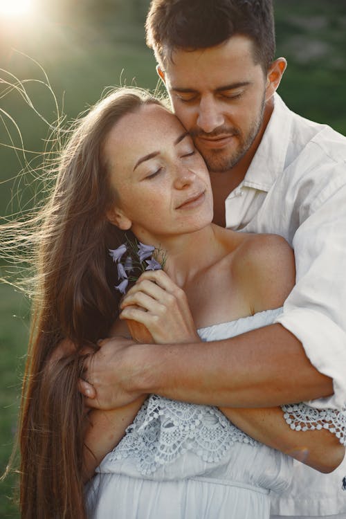 Portrait of a Couple Embracing each other