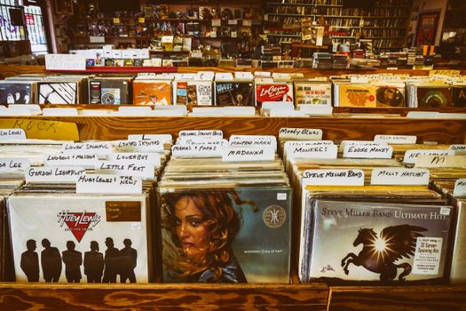 Assorted Cd Records in the Shelves