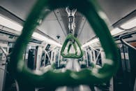 Hanging Green Train Handles