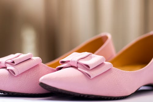 Free Close Up Shot of Pink Shoes Stock Photo