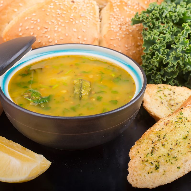 Lentil Soup with Italian Sausage and Kale
