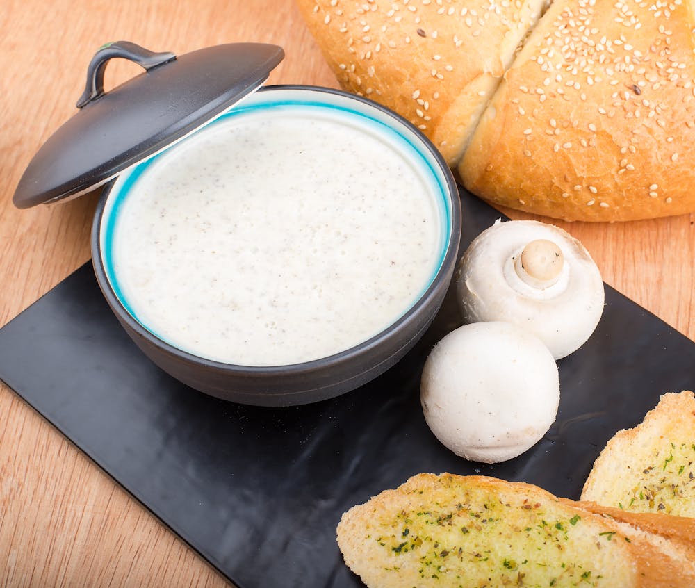 Garlic and Herb Cream of Mushroom Soup