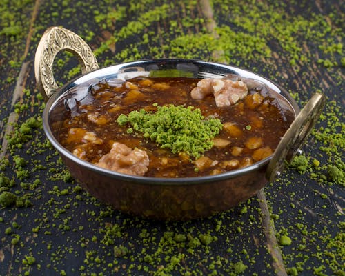 Free Brown Soup in a Bowl Stock Photo