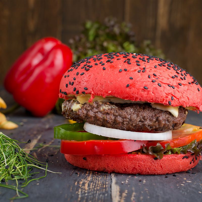 Thai Red Curry Beef Burgers with Basil Aioli