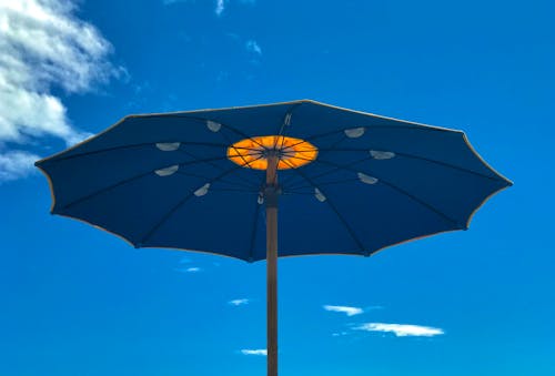 Free stock photo of blauw, lucht, parasol