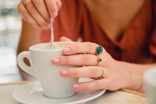 Free Person Holding White Ceramic Mug Stock Photo