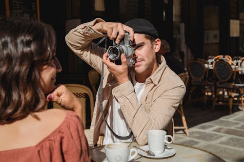 Imagine de stoc gratuită din aparat de fotografiat, băuturi, cafea