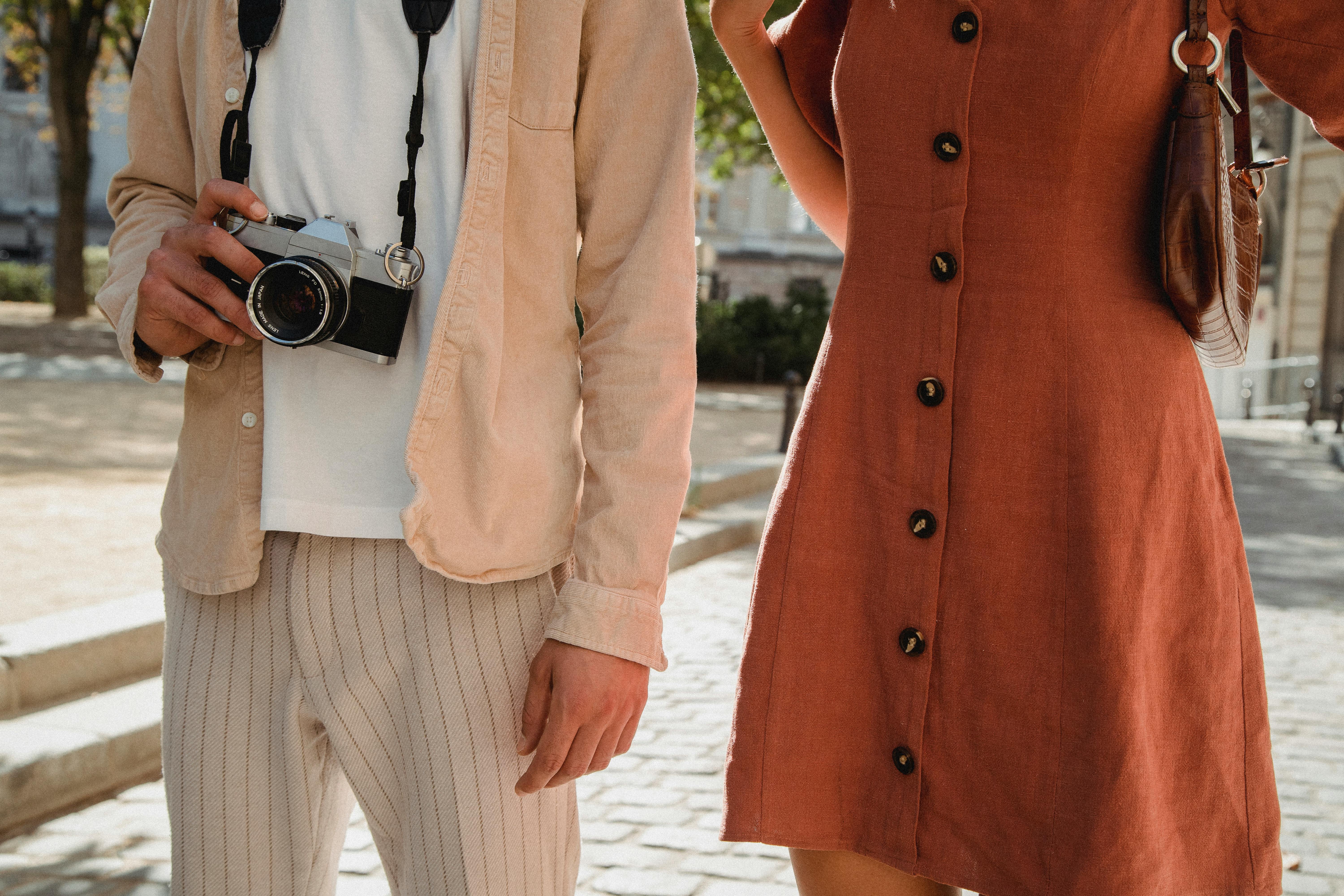 Man and Woman Wearing Fashionable Clothing · Free Stock Photo