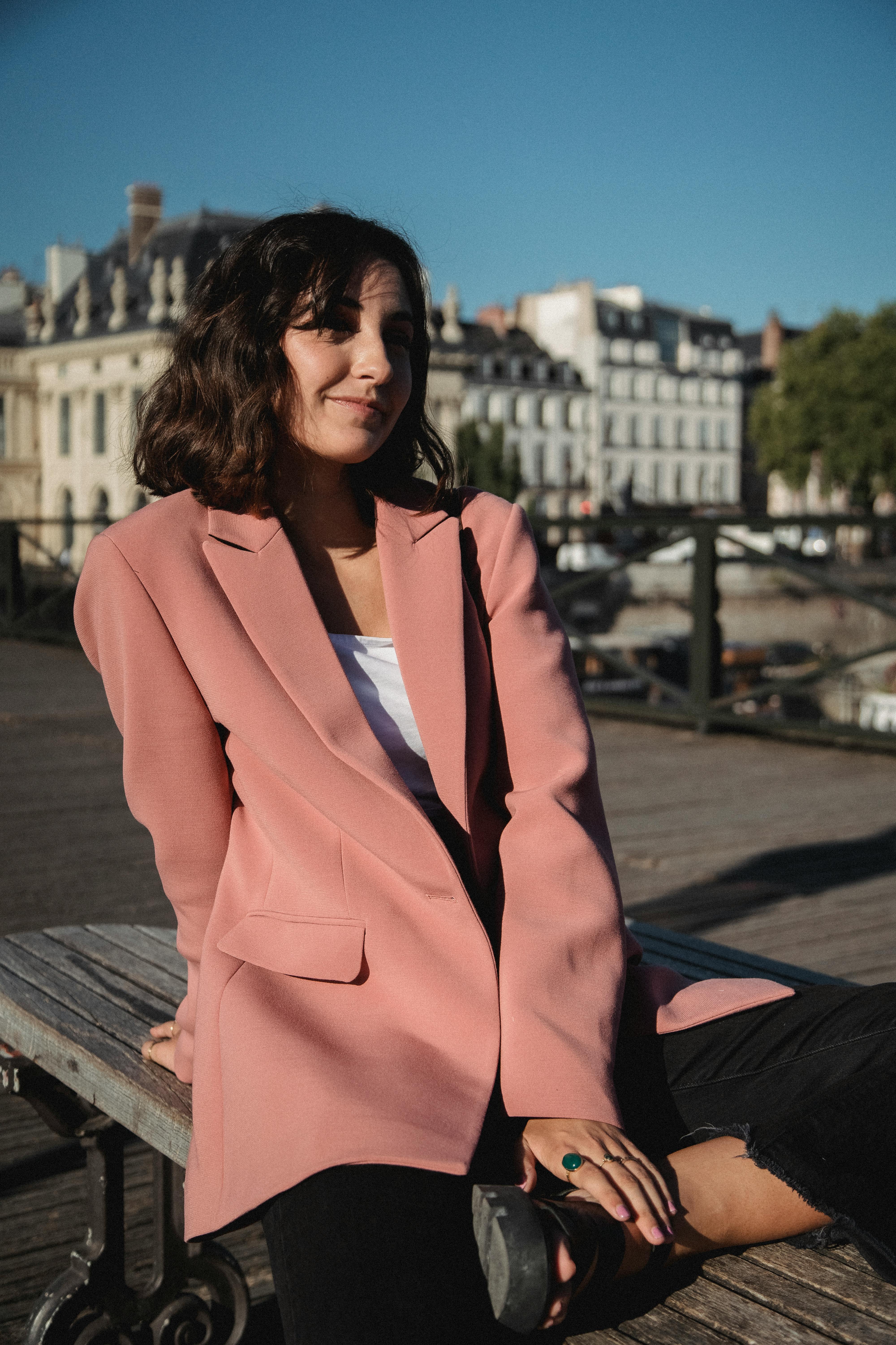 Light pink blazer  Fashion Clothes Perfect fall outfit