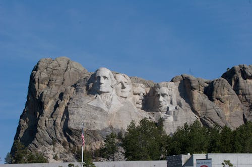 Free stock photo of carved stones, mount rushmore, mountain