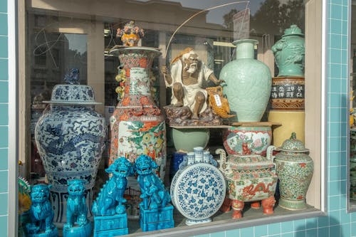 Free stock photo of ceramic pitcher, china, chinese