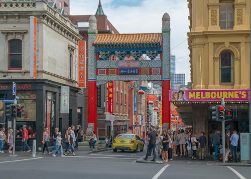 Kostnadsfri bild av Australien, chinatown, gul taxi