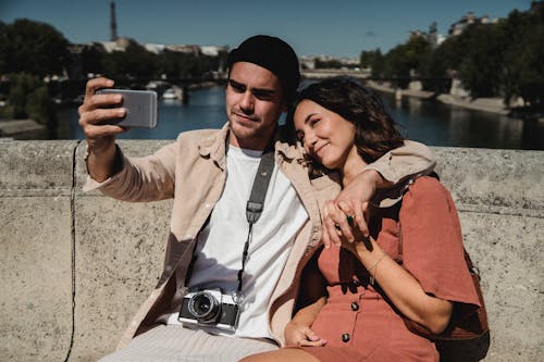Free Couple Taking a Photo Together Stock Photo