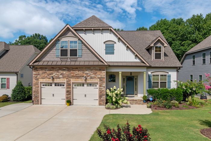 House with a landscaped yard