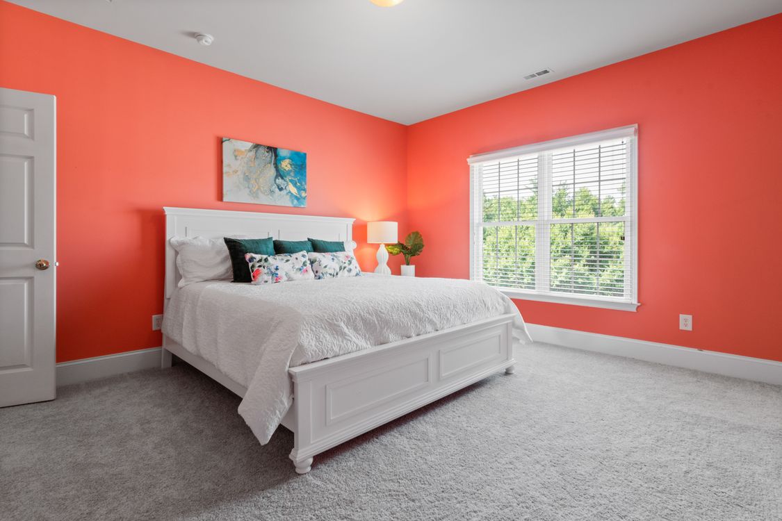 White Bed Linen on Bed