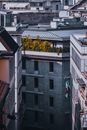 Classic residential buildings in modern city