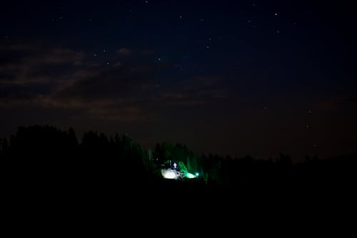 Foto d'estoc gratuïta de astrofotografia, creu, estrelles