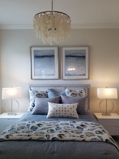 White and Gray Bedroom