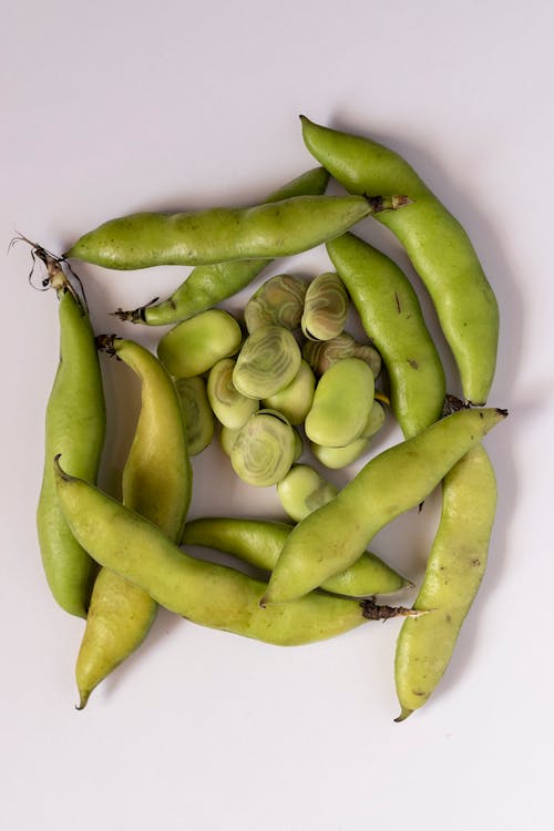 Green Beans on White Table