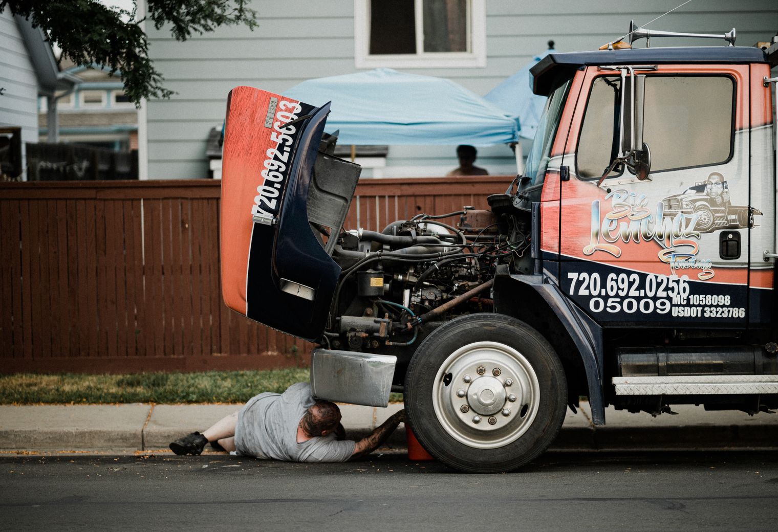 Newbold on Stour — house clearance team loading furniture into a van