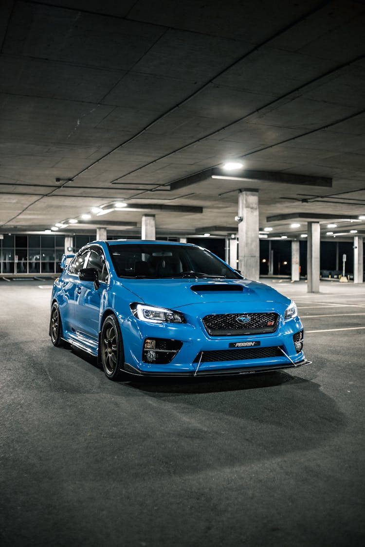 Contemporary Car On Parking Lot