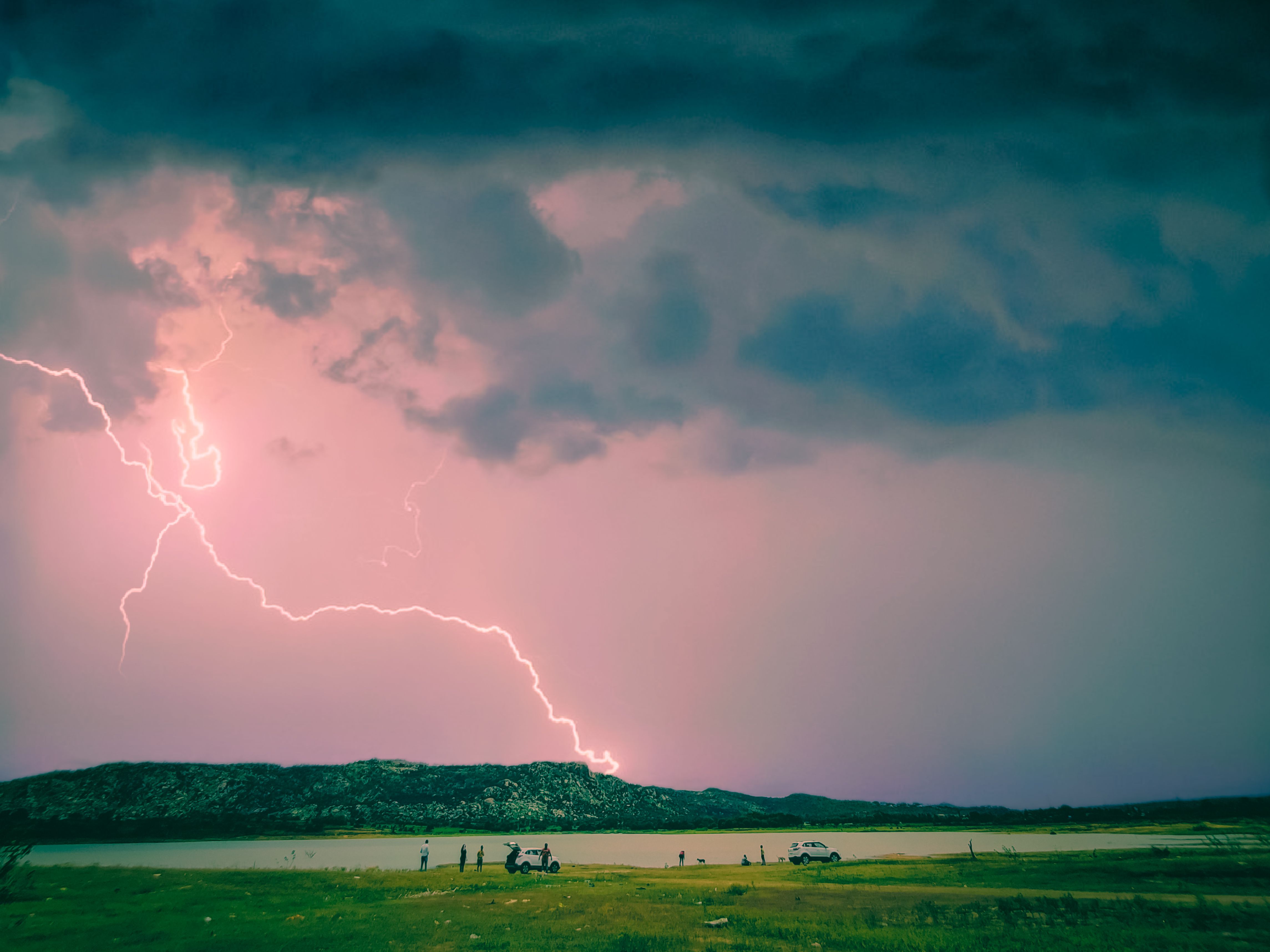 Photo of the Sky with Lightning · Free Stock Photo