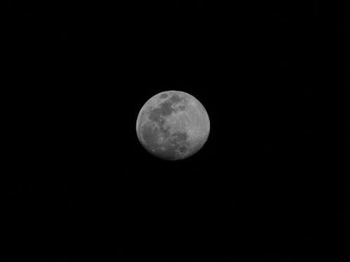Free Full Moon During Night Sky Stock Photo
