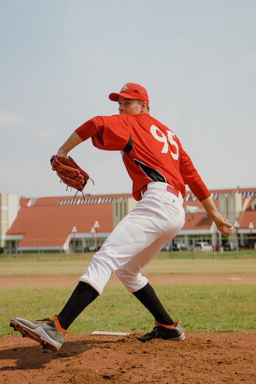 Pitcher Throwing Baseball