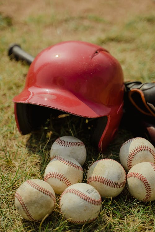 Gratis Foto stok gratis baseball, equipament de beisebol, helm Foto Stok