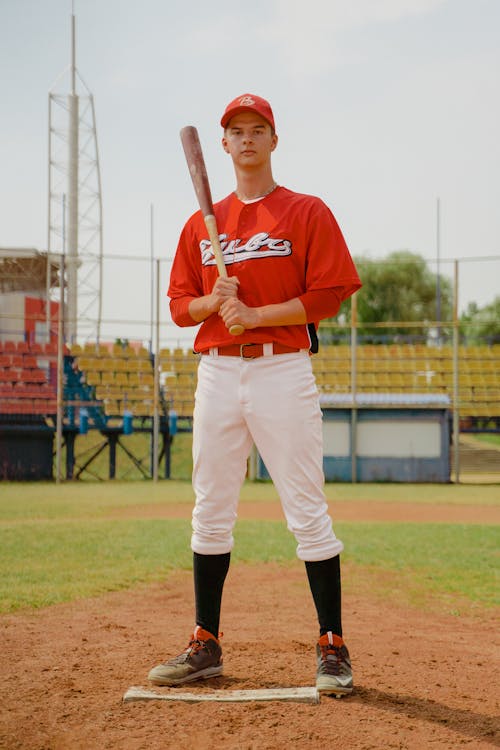 Foto d'estoc gratuïta de atleta, bat de beisbol, beisbol