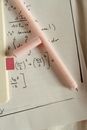 Pink Pen on White Paper